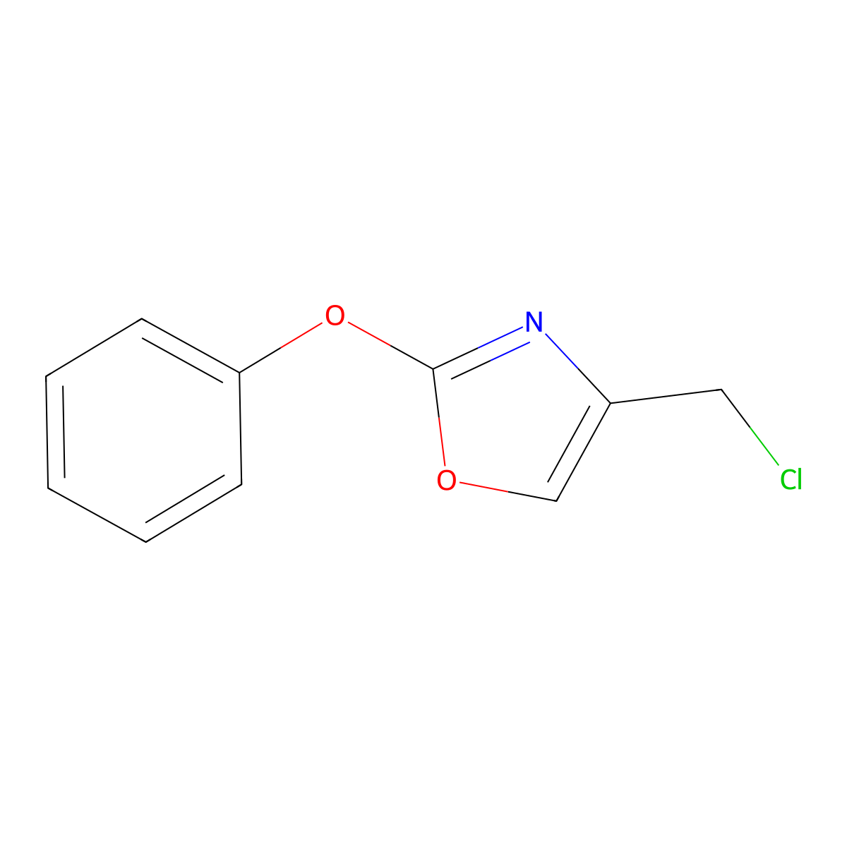 4-(Chloromethyl)-2-phenoxy-1,3-oxazole molecular structure, CAS 1048921-33-0