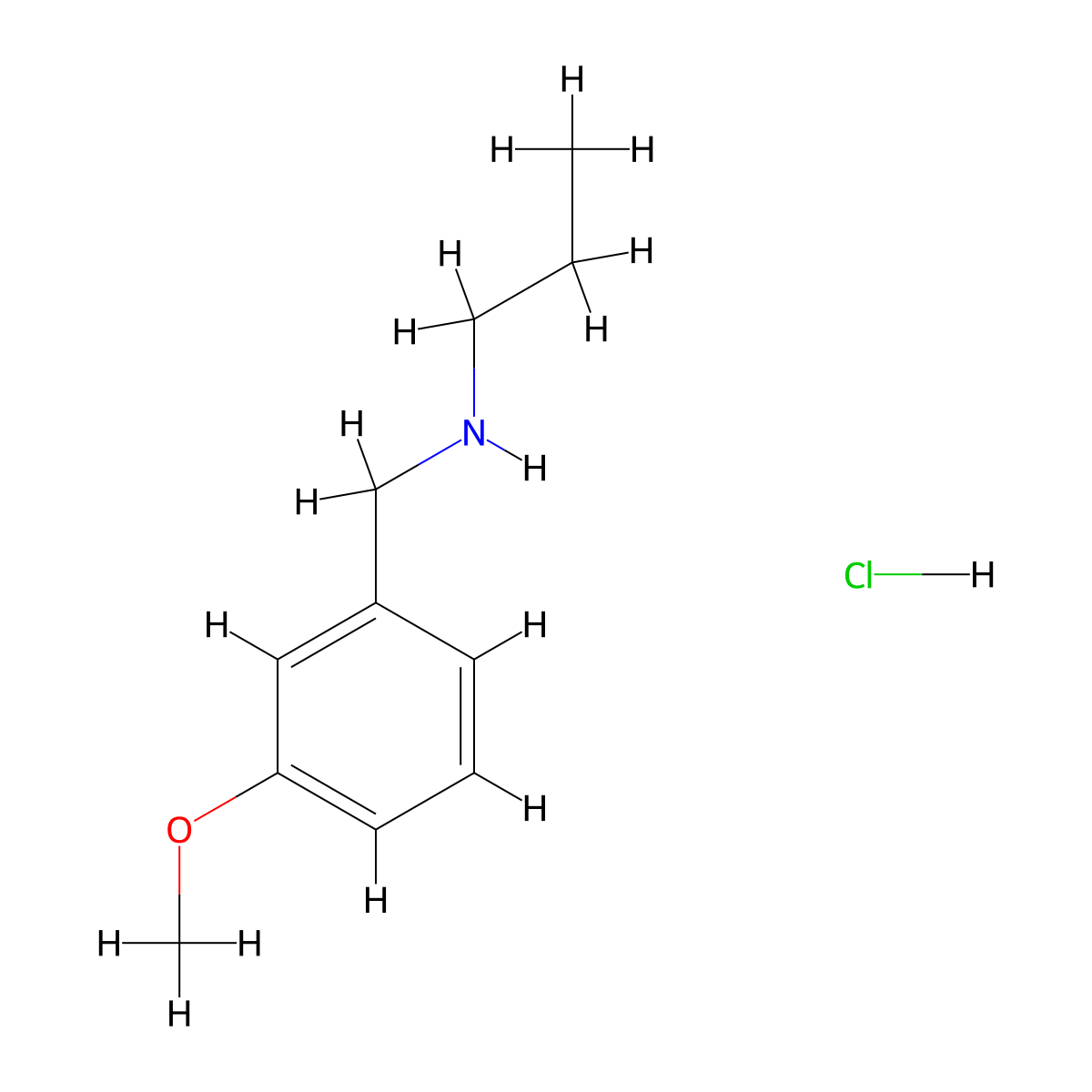 N-(3-Methoxybenzyl)-1-propanamine hydrochloride molecular structure, CAS 1048948-07-7