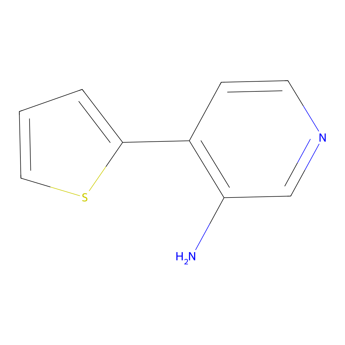 4-(Thiophen-2-YL)pyridin-3-amine molecular structure, CAS 1048960-62-8