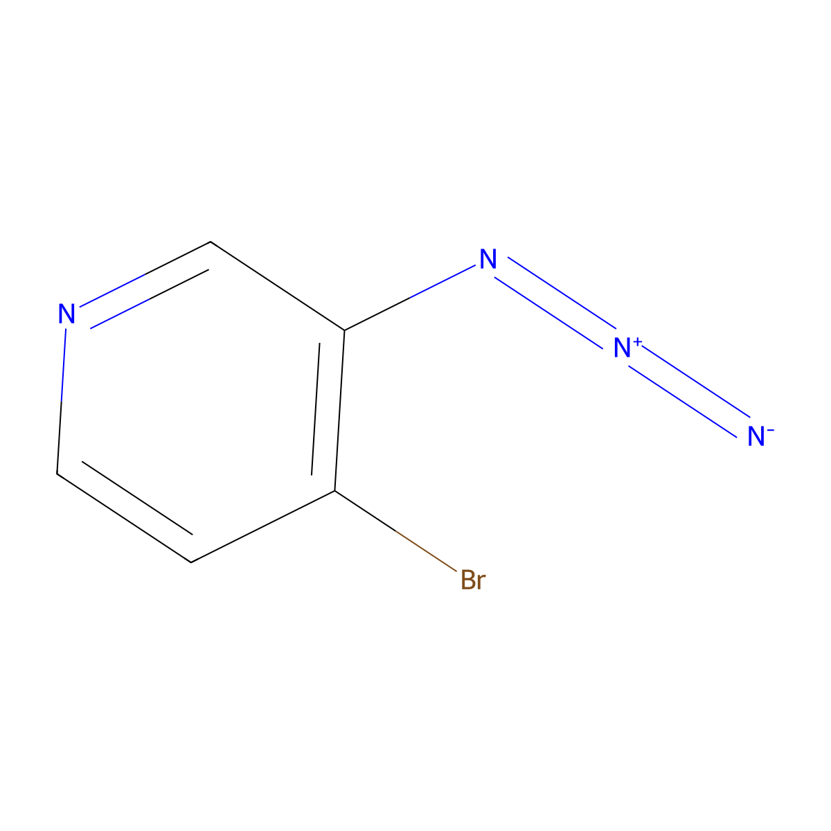 3-Azido-4-bromopyridine molecular structure, CAS 1048960-66-2