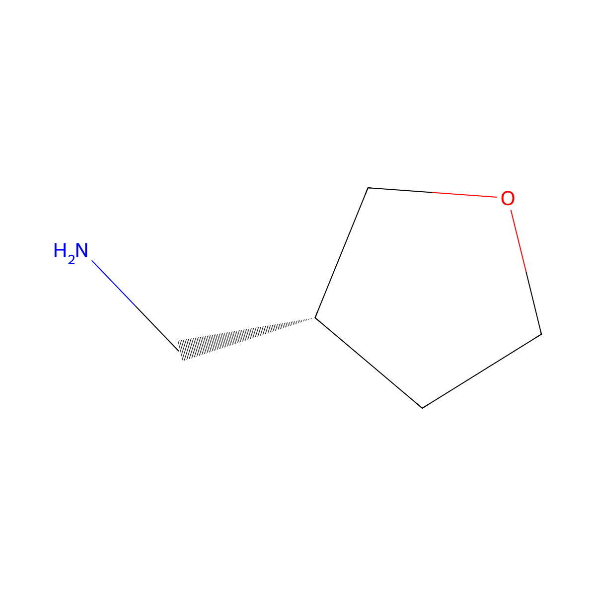 (R)-1-Tetrahydrofuran-3-ylmethanamine molecular structure, CAS 1048962-82-8