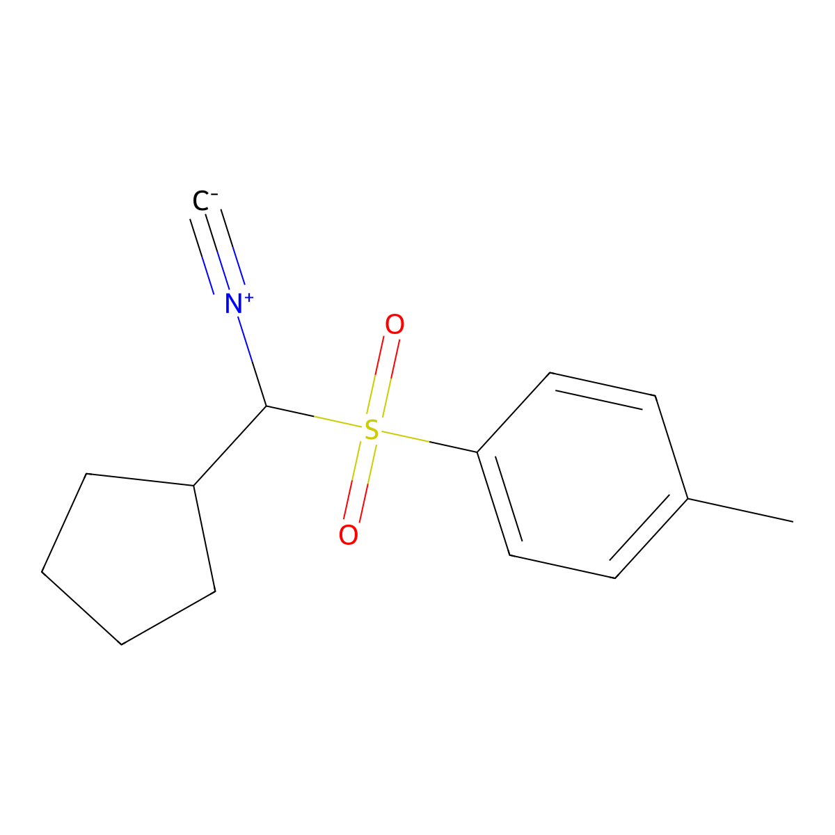 1-Cyclopentyl-1-tosylmethyl isocyanide molecular structure, CAS 1048971-66-9