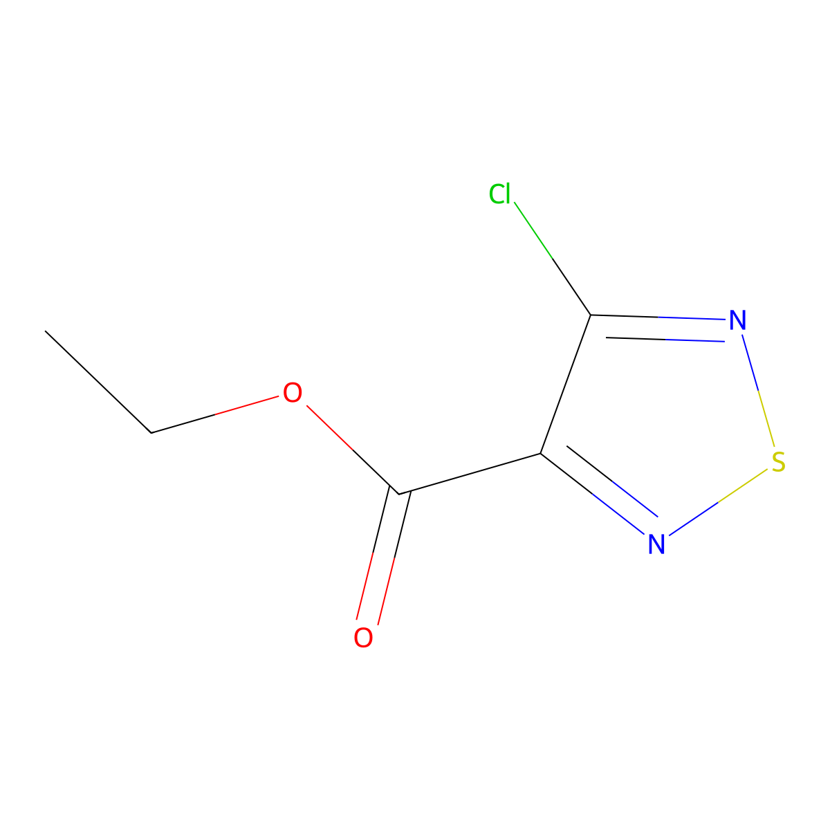 4-Ethoxycarbonyl-3-chloro-1,2,5-thiadiazole molecular structure, CAS 1048982-04-2