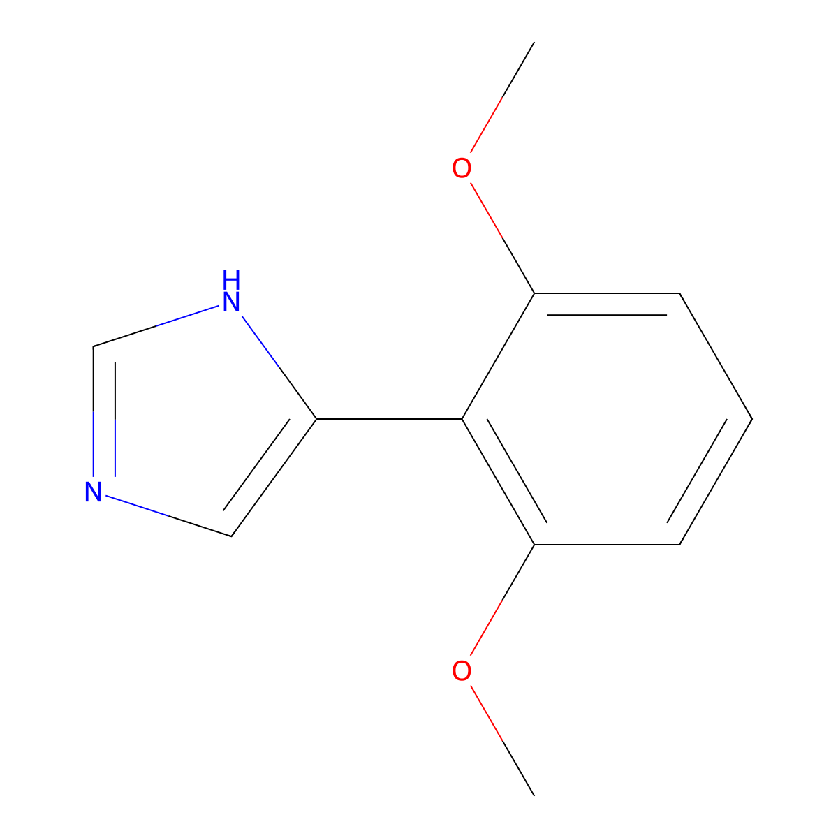 4-(2,6-Dimethoxyphenyl)-1H-imidazole molecular structure, CAS 1048983-12-5