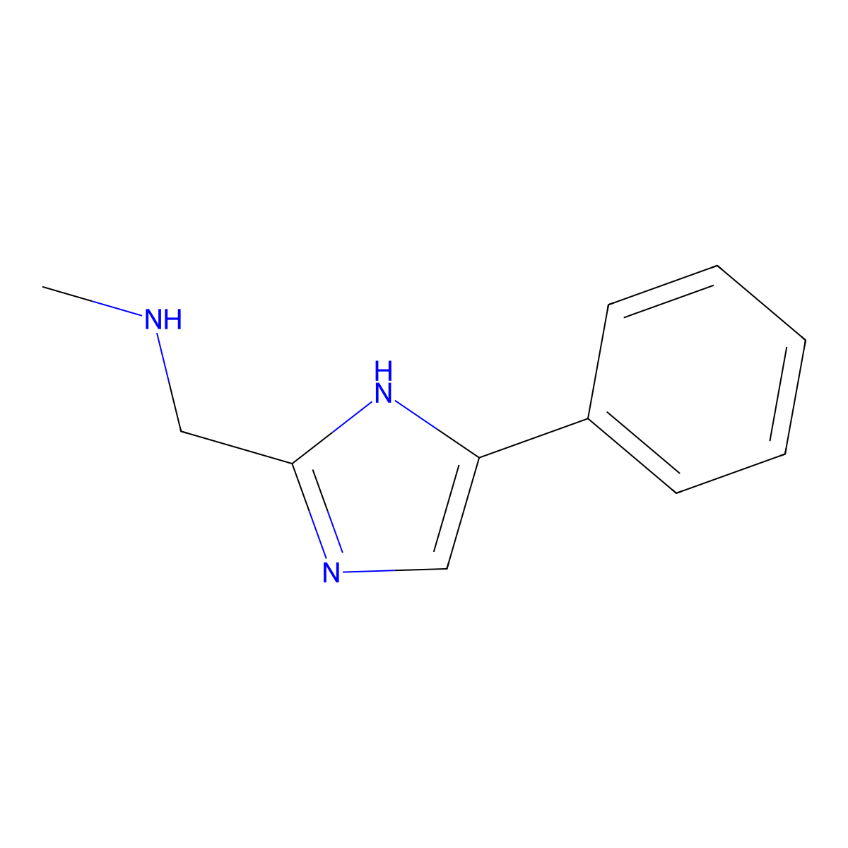 methyl[(4-phenyl-1H-imidazol-2-yl)methyl]amine molecular structure, CAS 1048983-27-2