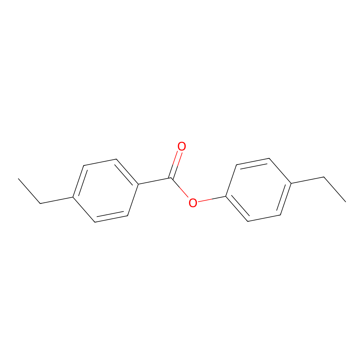 4-Ethylphenyl 4-ethylbenzenecarboxylate molecular structure, CAS 104899-04-9