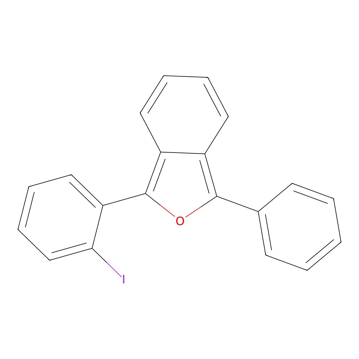 1-(2-Iodophenyl)-3-phenylisobenzofuran molecular structure, CAS 1049009-62-2