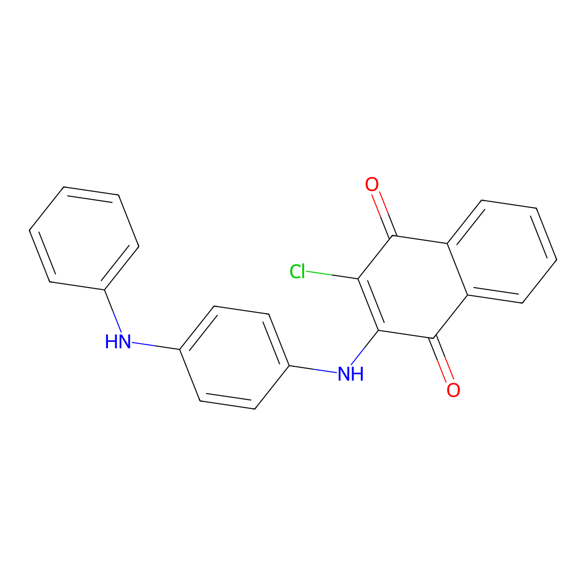 2-(4-Anilinoanilino)-3-chloronaphthalene-1,4-dione molecular structure, CAS 104901-28-2