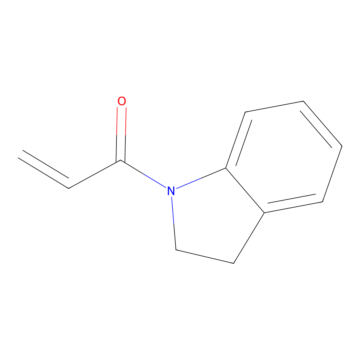 1-(2,3-dihydro-1H-indol-1-yl)prop-2-en-1-one molecular structure, CAS 104902-94-5