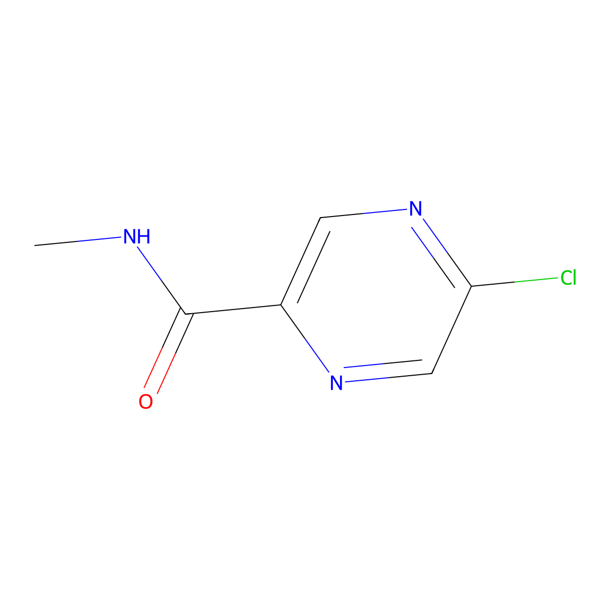 5-chloro-N-methylpyrazine-2-carboxamide molecular structure, CAS 1049025-94-6