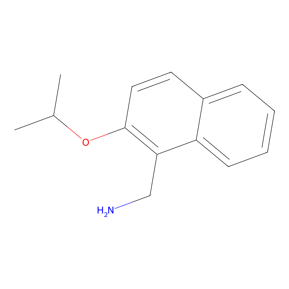 [2-(Propan-2-yloxy)naphthalen-1-yl]methanamine molecular structure, CAS 1049030-20-7