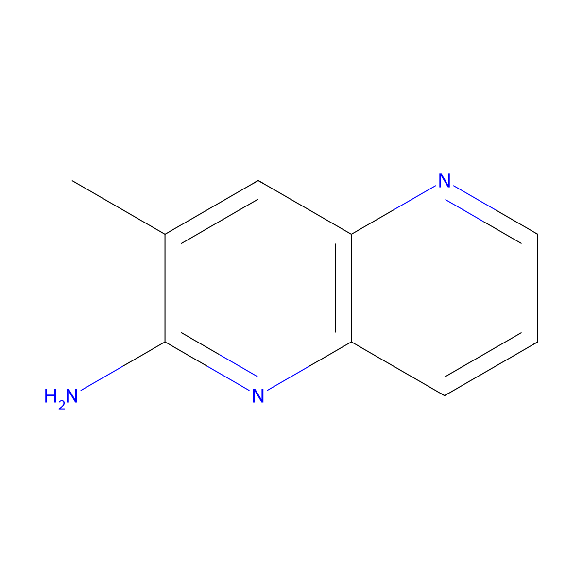 3-Methyl-1,5-naphthyridin-2-amine molecular structure, CAS 1049030-24-1