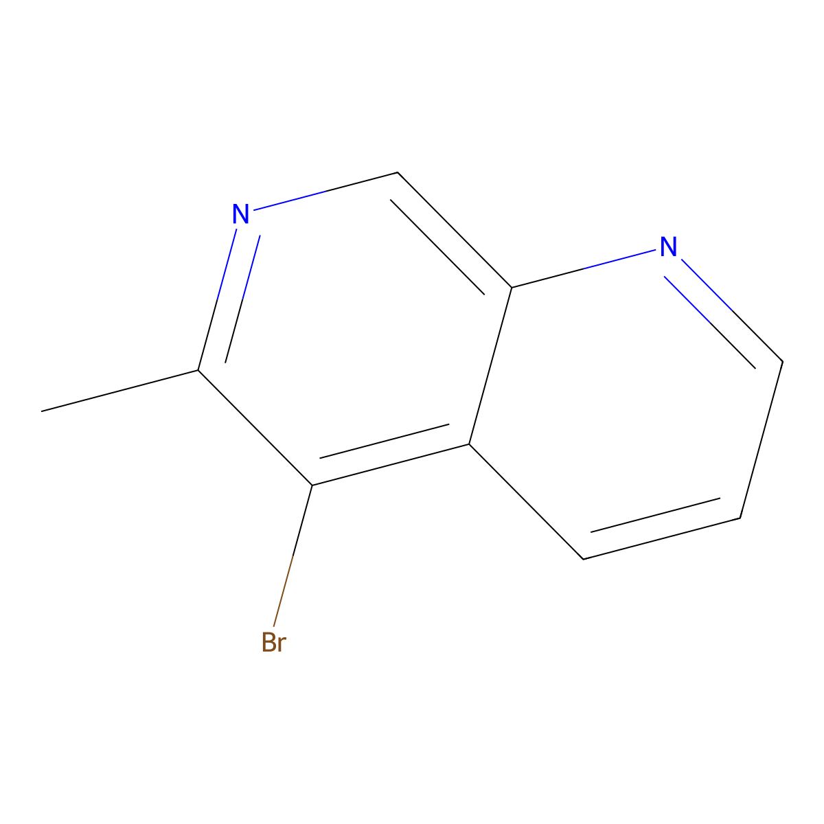 5-Bromo-6-methyl-1,7-naphthyridine molecular structure, CAS 1049030-25-2