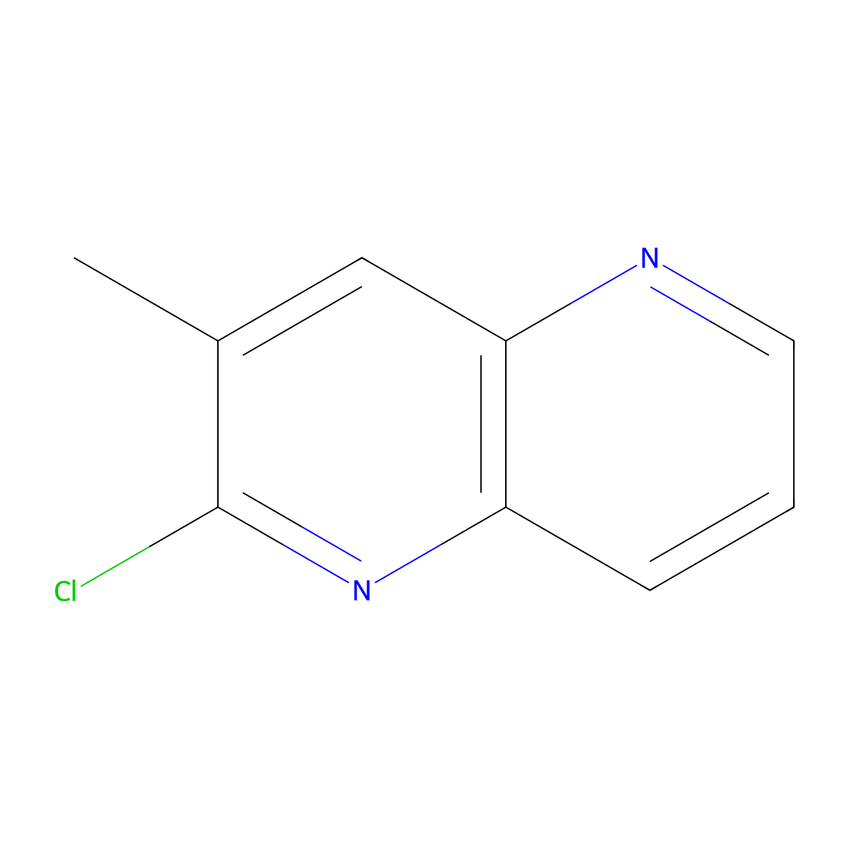 2-Chloro-3-methyl-1,5-naphthyridine molecular structure, CAS 1049030-27-4