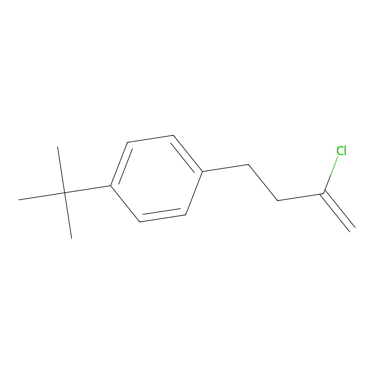 4-(4-Tert-butylphenyl)-2-chloro-1-butene molecular structure, CAS 1049030-29-6