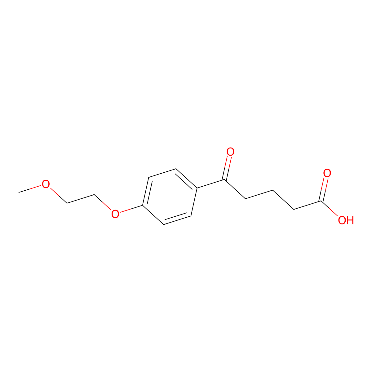 5-[4-(2-Methoxyethoxy)phenyl]-5-oxovaleric acid molecular structure, CAS 1049030-31-0