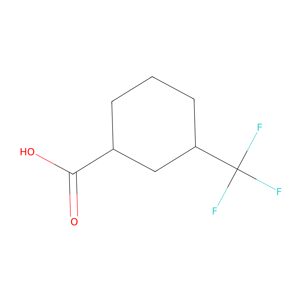 3-(Trifluoromethyl)cyclohexane-1-carboxylic acid molecular structure, CAS 104907-44-0