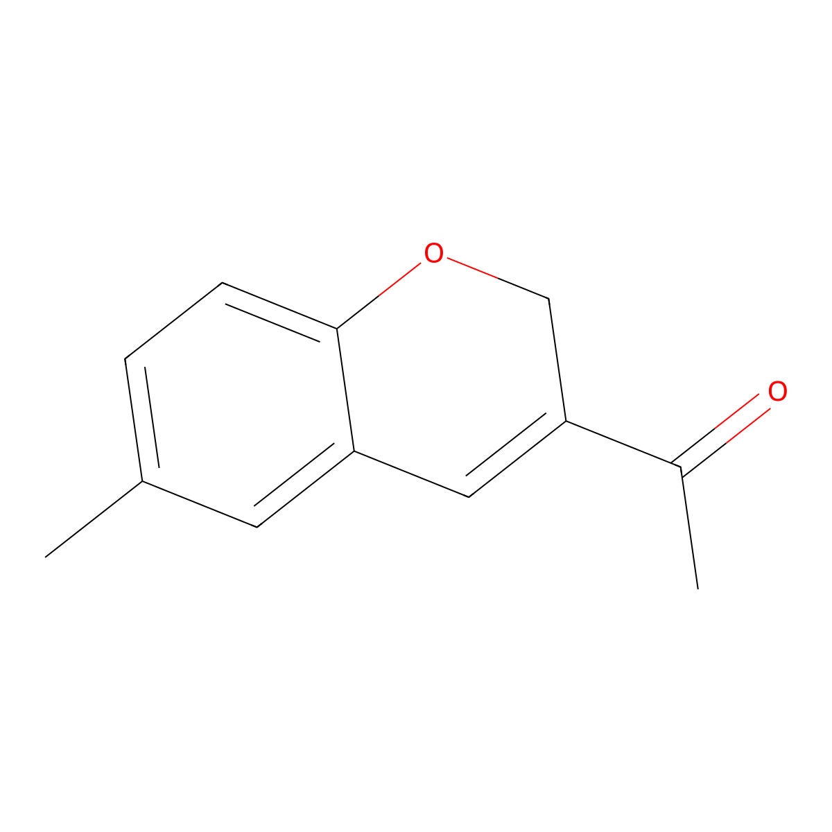 1-(6-Methyl-2H-chromen-3-YL)ethan-1-one molecular structure, CAS 1049116-47-3