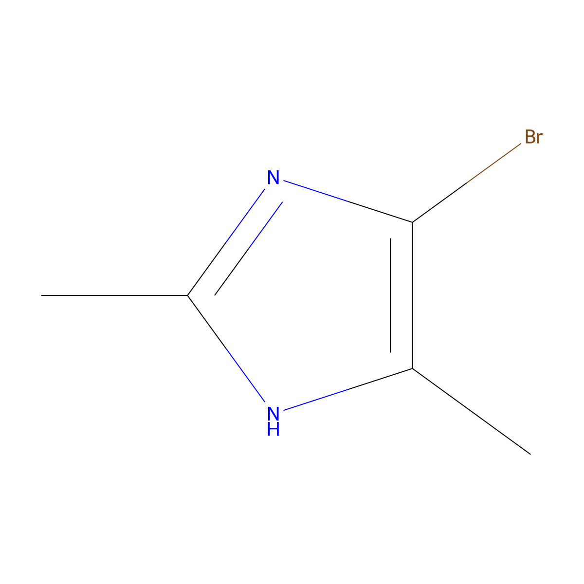 4-bromo-2,5-dimethyl-1H-imidazole molecular structure, CAS 1049118-07-1
