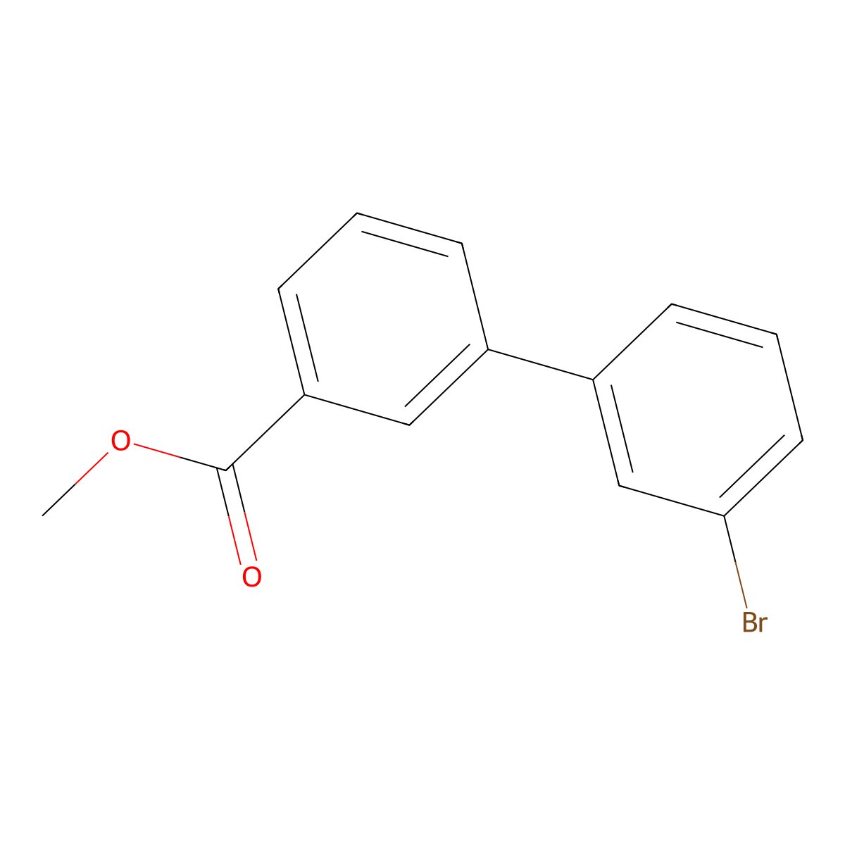 Methyl 3-(3-bromophenyl)benzoate molecular structure, CAS 1049118-72-0