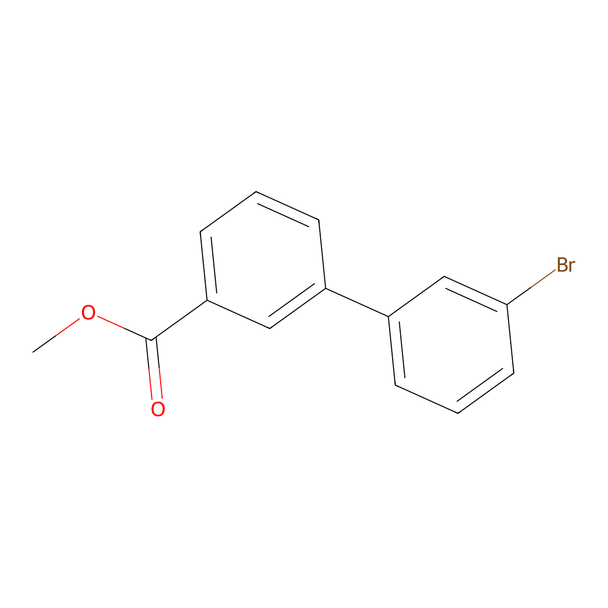 Methyl 3-(3-bromophenyl)benzoate molecular structure, CAS 1049118-72-0