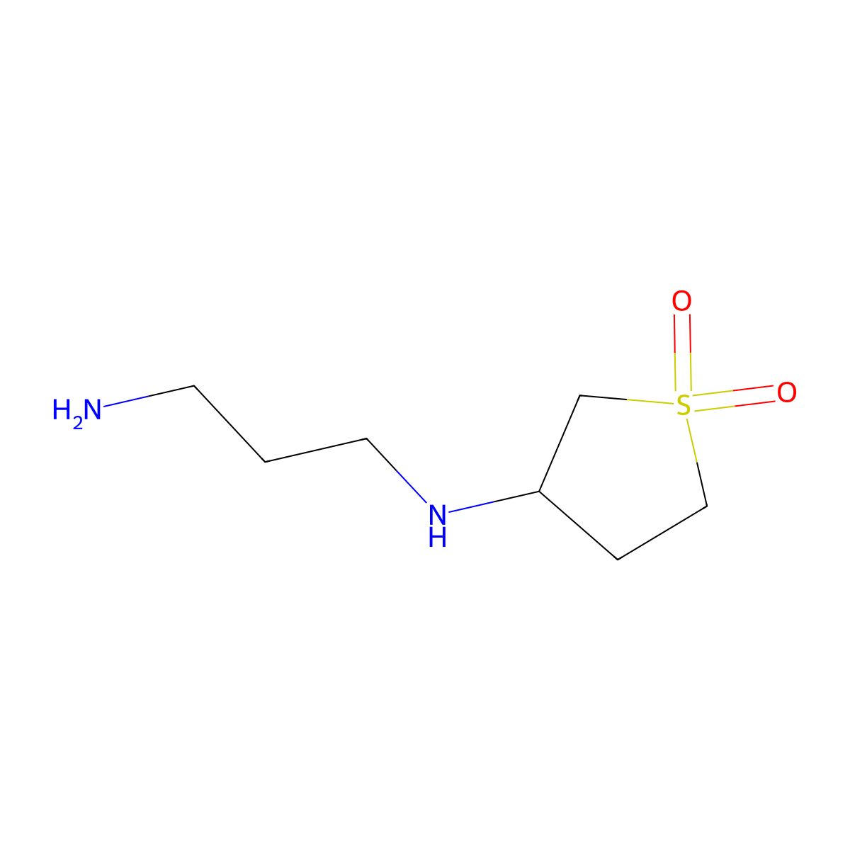 3-((3-Aminopropyl)amino)tetrahydrothiophene 1,1-dioxide molecular structure, CAS 1049124-54-0