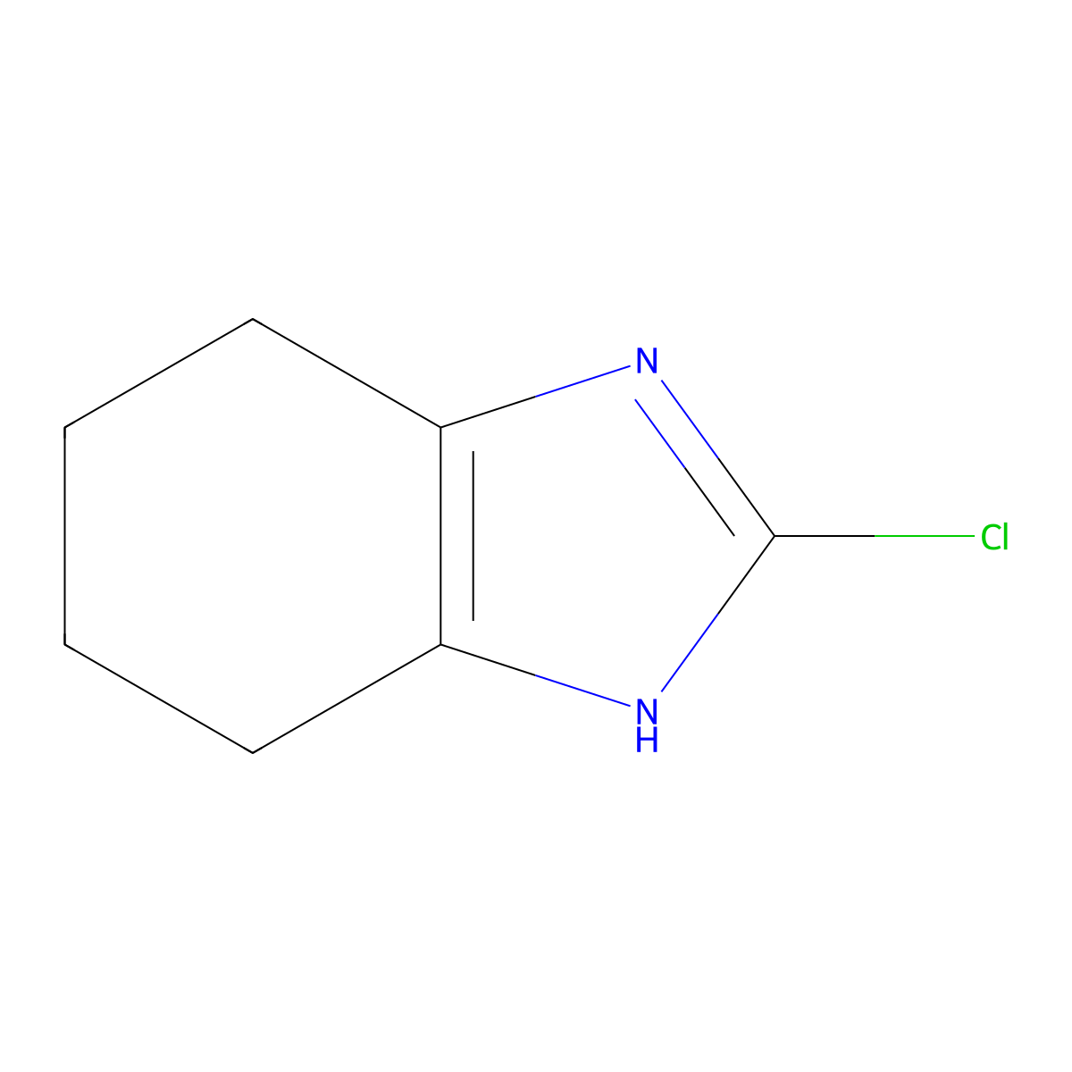2-chloro-4,5,6,7-tetrahydro-1H-benzimidazole molecular structure, CAS 1049127-52-7