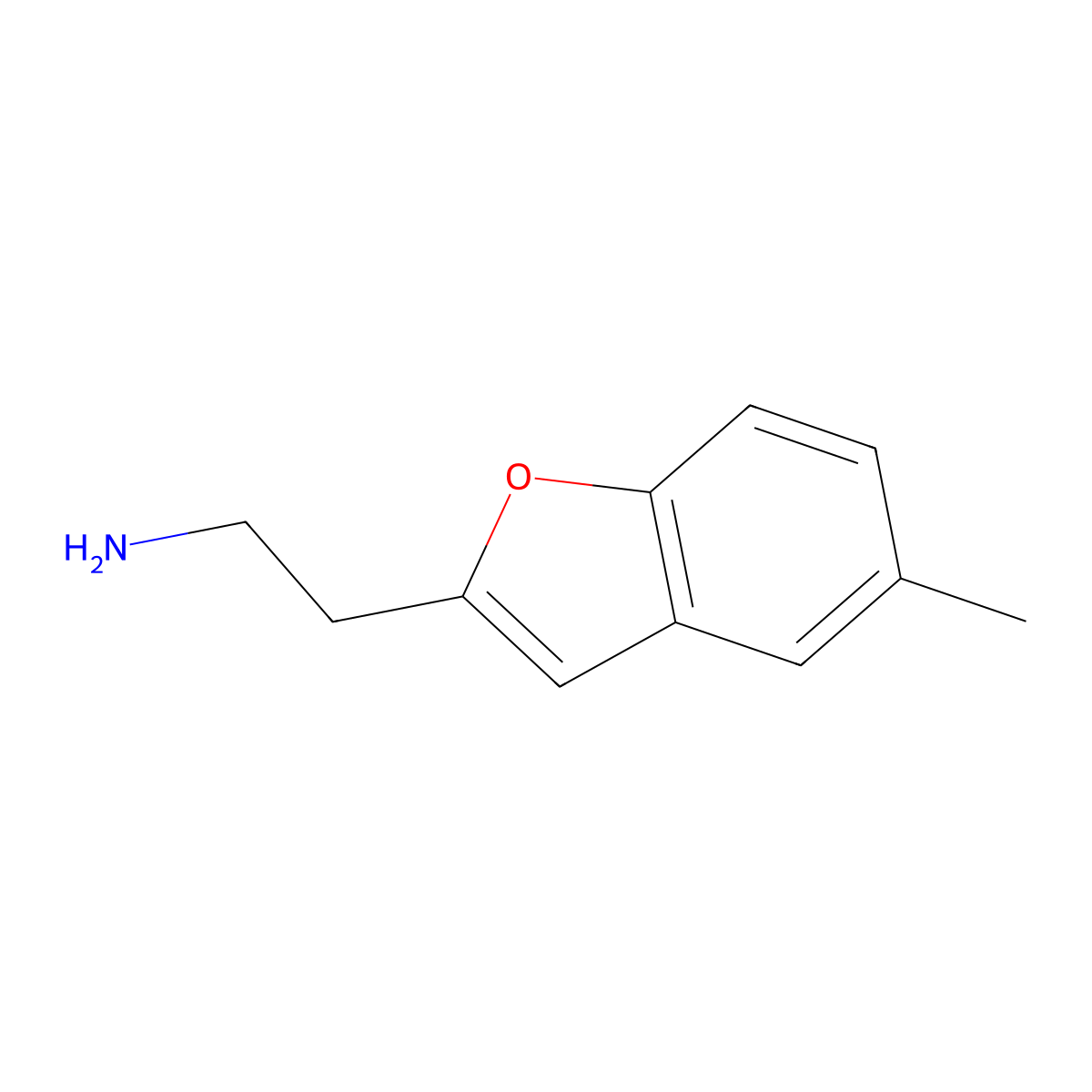2-(5-Methyl-1-benzofuran-2-YL)ethan-1-amine molecular structure, CAS 1049128-33-7