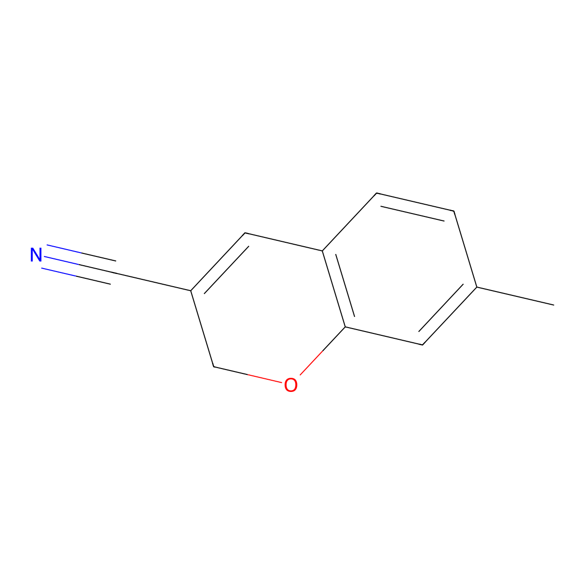 7-methyl-2H-chromene-3-carbonitrile molecular structure, CAS 1049129-30-7