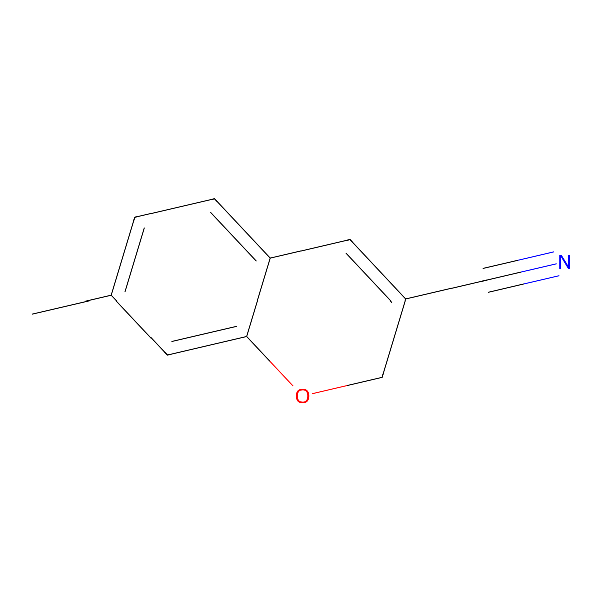 7-methyl-2H-chromene-3-carbonitrile molecular structure, CAS 1049129-30-7