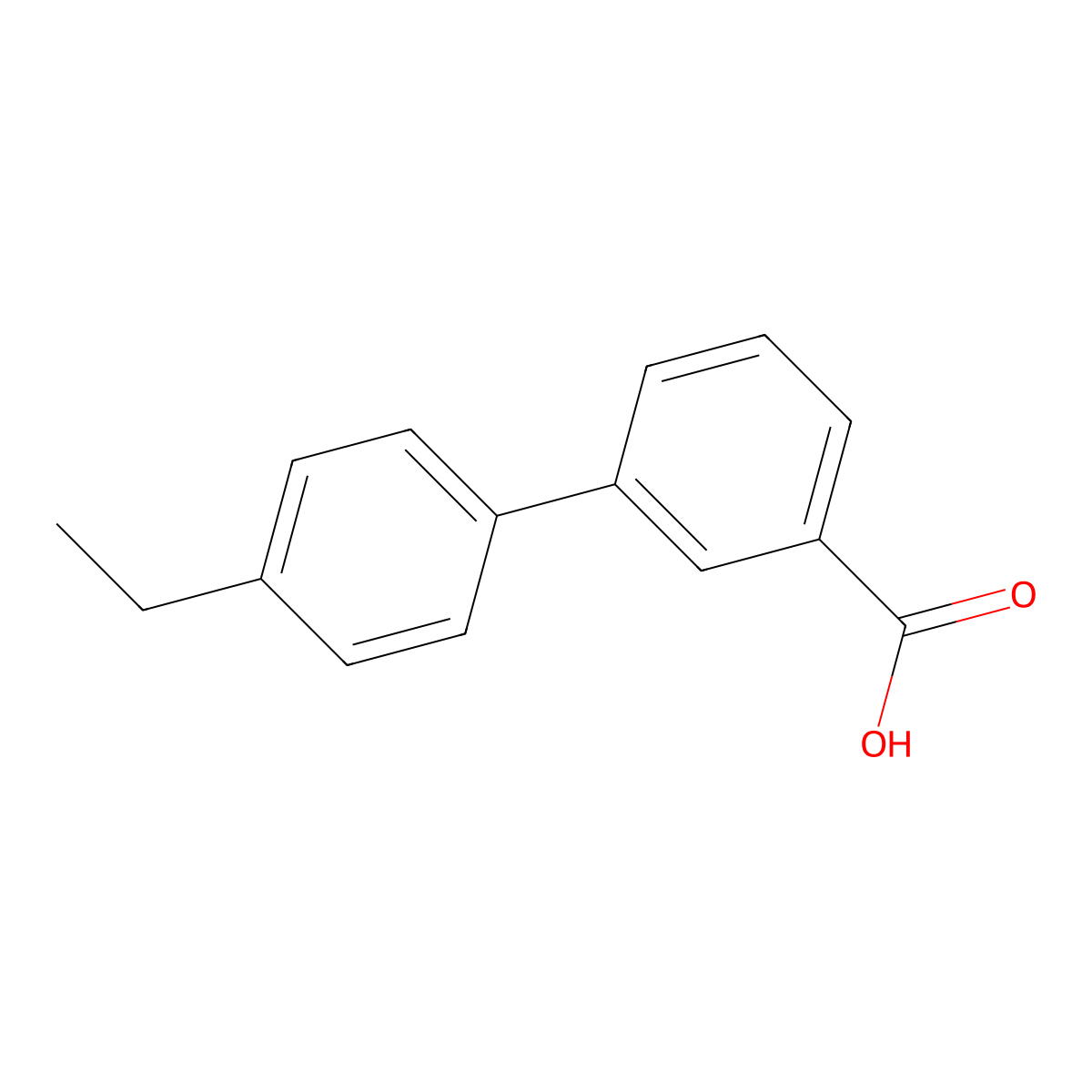 4'-Ethyl-[1,1'-biphenyl]-3-carboxylic acid molecular structure, CAS 1049130-93-9