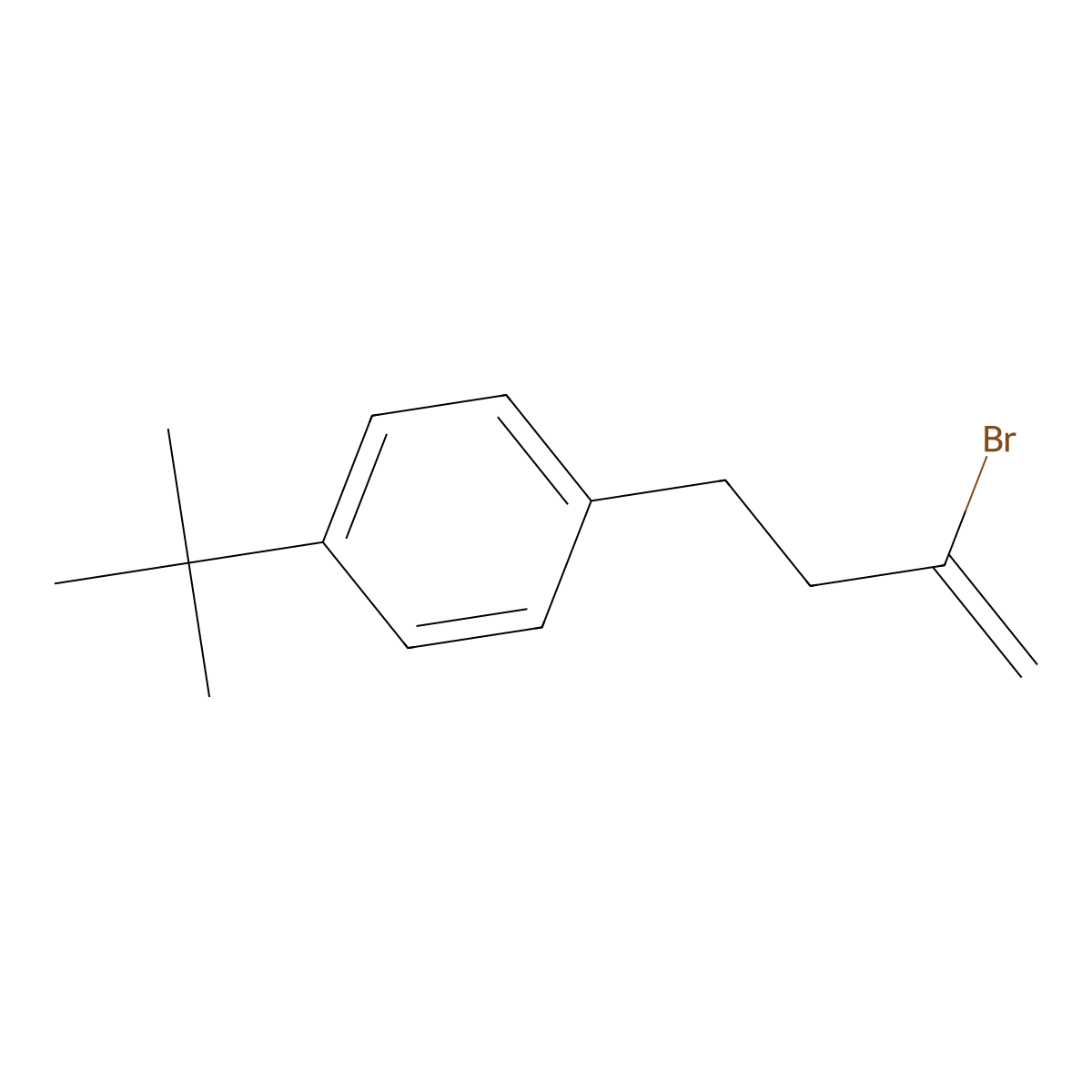 2-Bromo-4-(4-tert-butylphenyl)-1-butene molecular structure, CAS 1049130-96-2