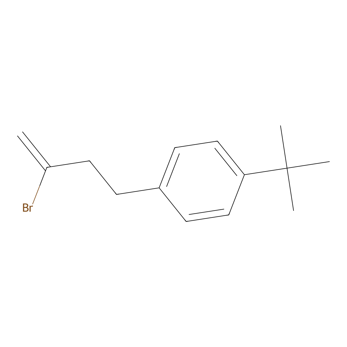 2-Bromo-4-(4-tert-butylphenyl)-1-butene molecular structure, CAS 1049130-96-2