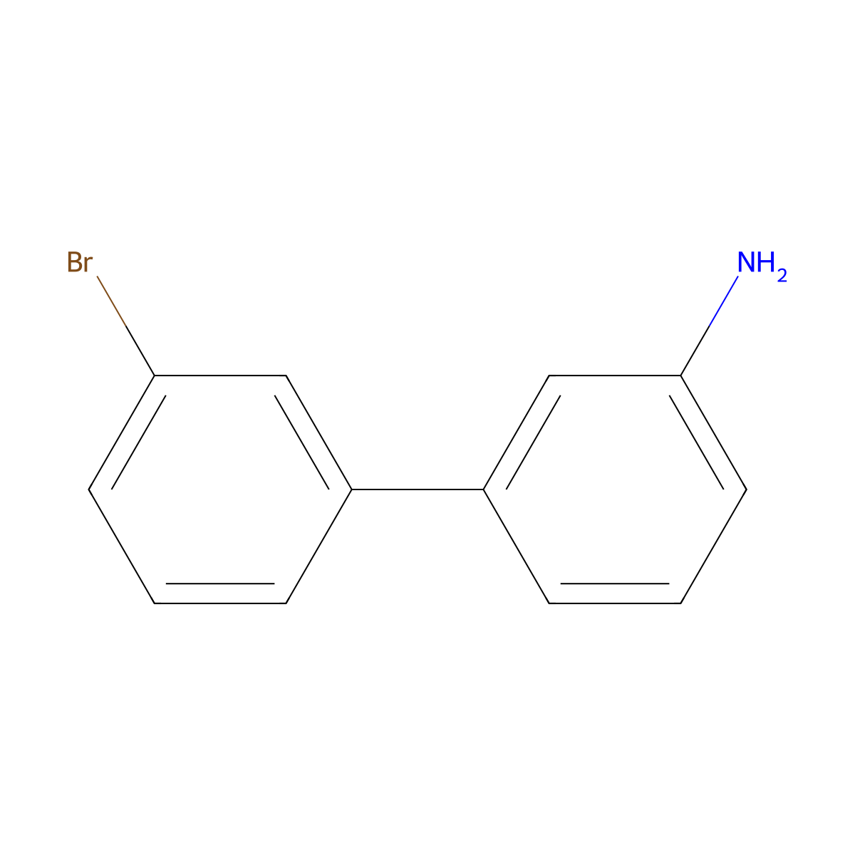 3-(3-Bromophenyl)aniline molecular structure, CAS 1049131-86-3