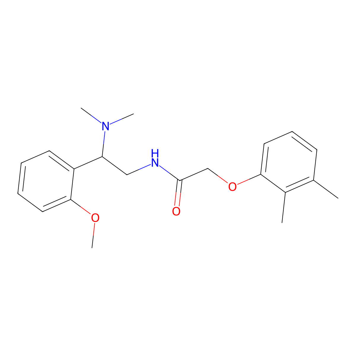 N-[2-(dimethylamino)-2-(2-methoxyphenyl)ethyl]-2-(2,3-dimethylphenoxy)acetamide molecular structure, CAS 1049137-97-4