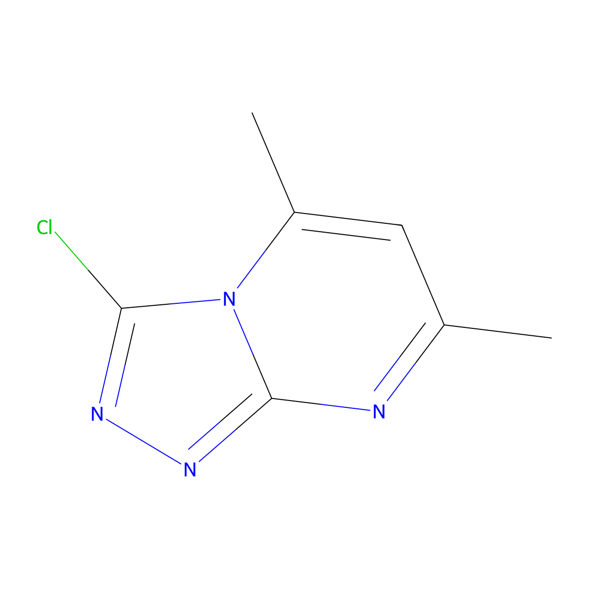 3-Chloro-5,7-dimethyl-[1,2,4]triazolo[4,3-a]pyrimidine molecular structure, CAS 1049138-84-2