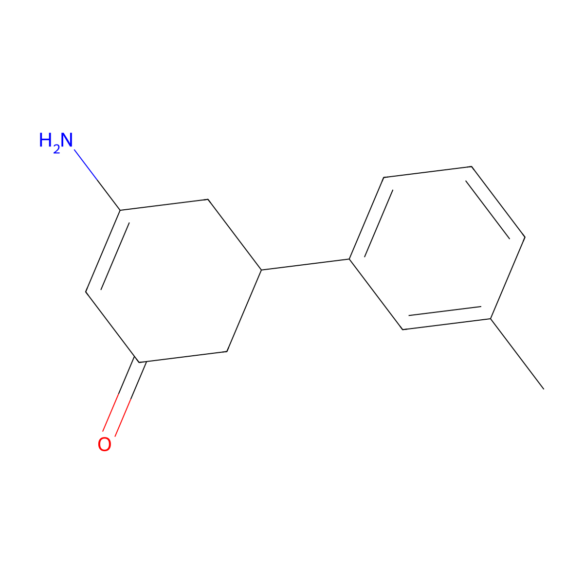 3-Amino-5-(3-methylphenyl)cyclohex-2-en-1-one molecular structure, CAS 1049139-04-9