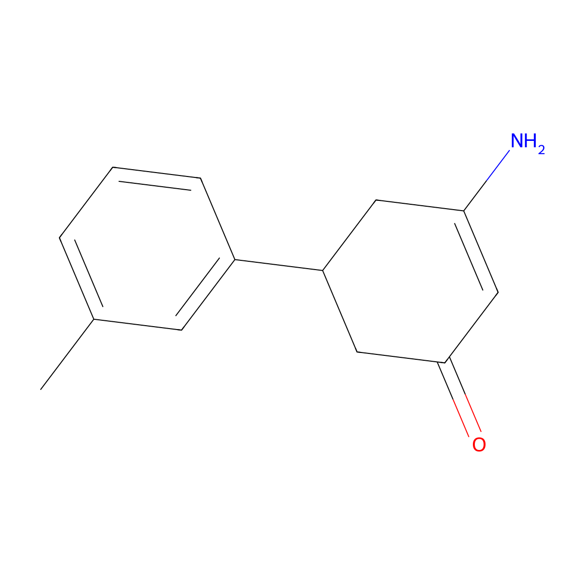 3-Amino-5-(3-methylphenyl)cyclohex-2-en-1-one molecular structure, CAS 1049139-04-9