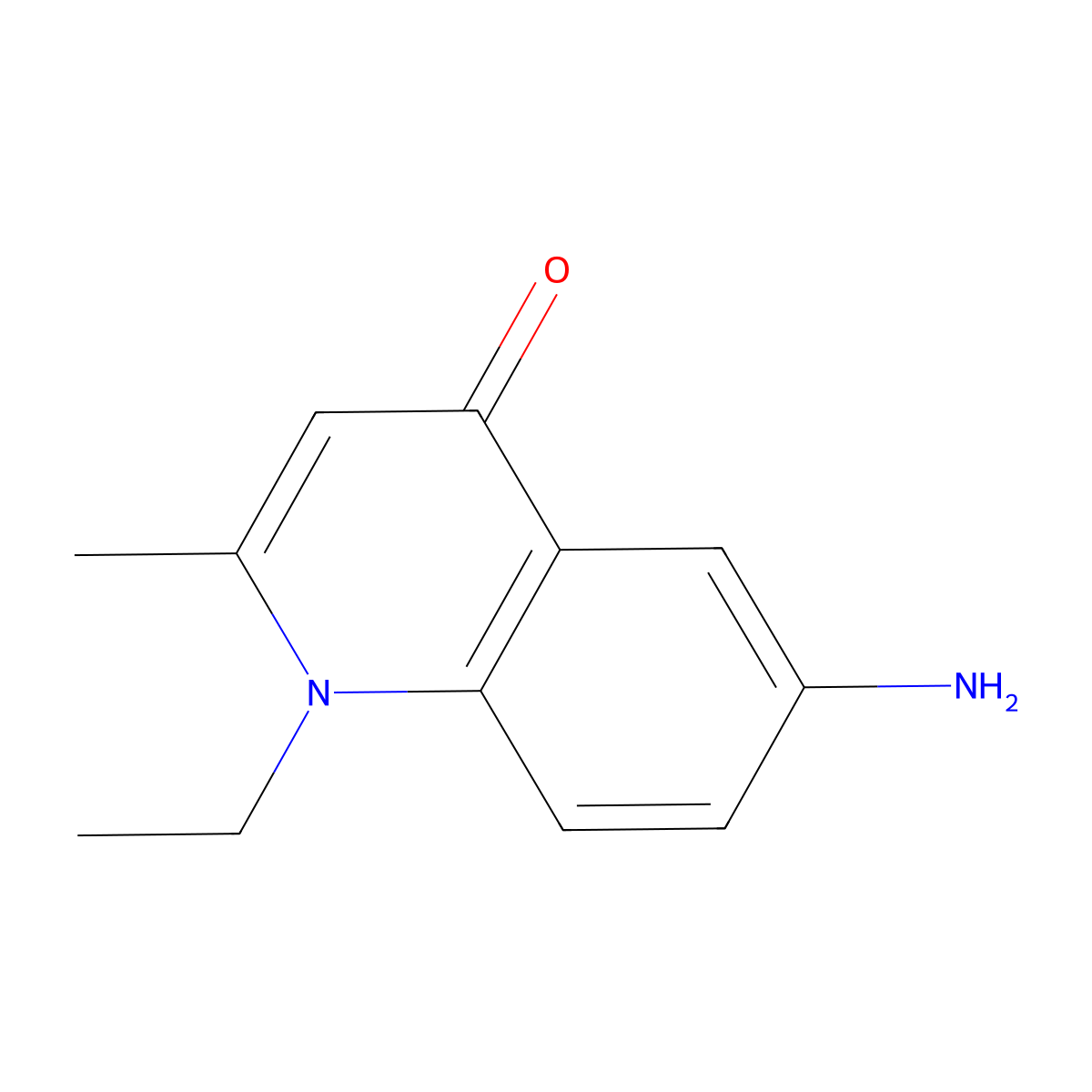 6-Amino-1-ethyl-2-methylquinolin-4(1H)-one molecular structure, CAS 1049140-58-0
