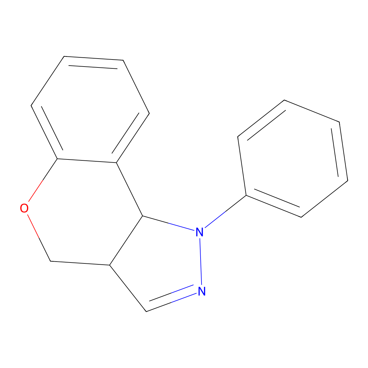 1-Phenyl-1,3a,4,9b-tetrahydrochromeno[4,3-c]pyrazole molecular structure, CAS 1049143-85-2