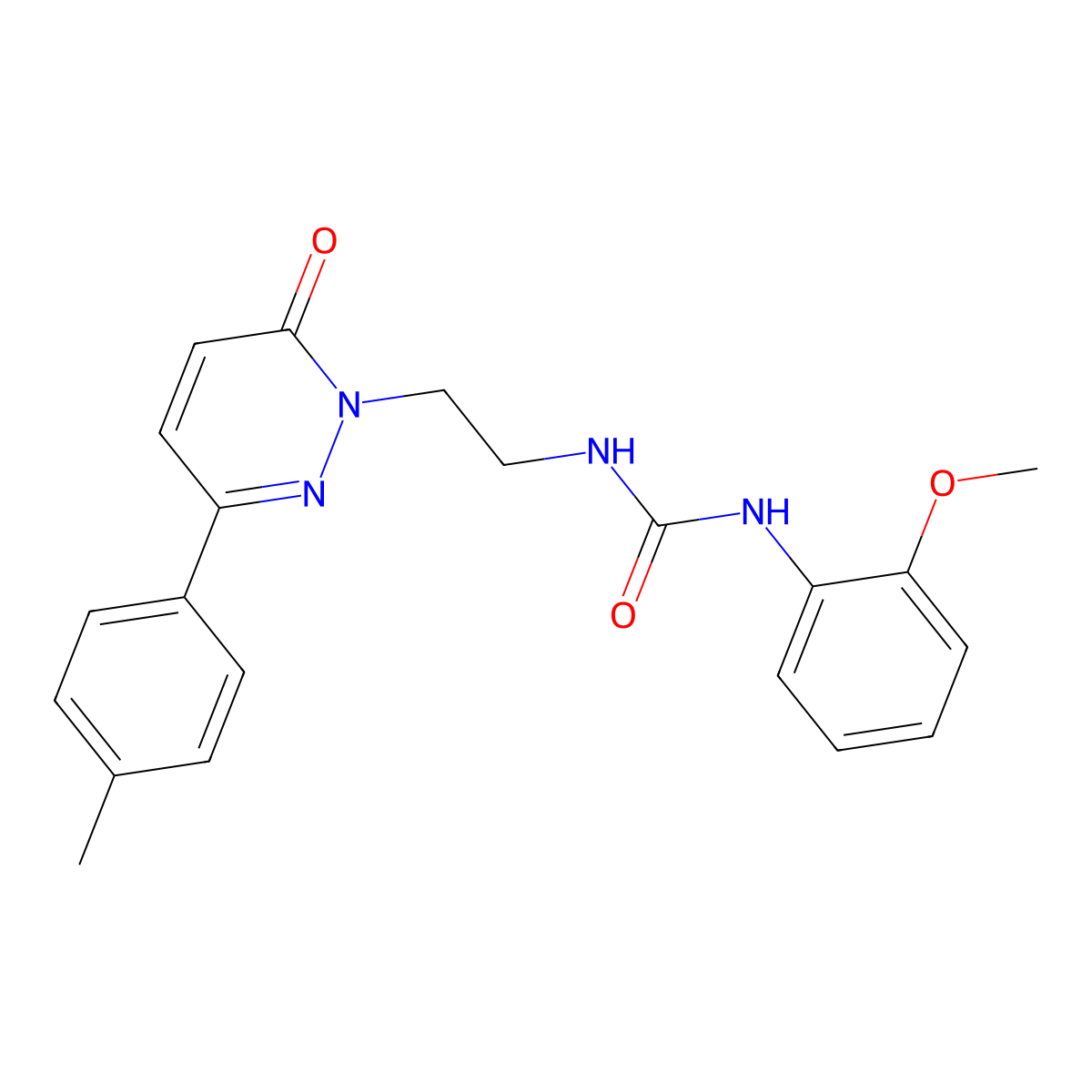 1-(2-methoxyphenyl)-3-(2-(6-oxo-3-(p-tolyl)pyridazin-1(6H)-yl)ethyl)urea molecular structure, CAS 1049167-57-8