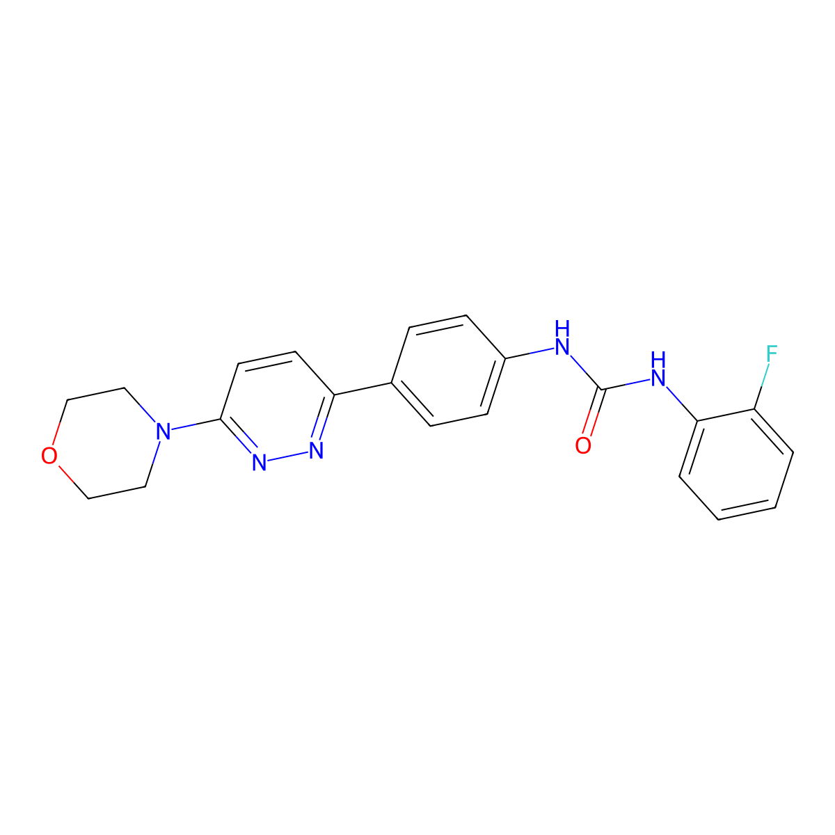 1-(2-Fluorophenyl)-3-(4-(6-morpholinopyridazin-3-yl)phenyl)urea molecular structure, CAS 1049173-20-7