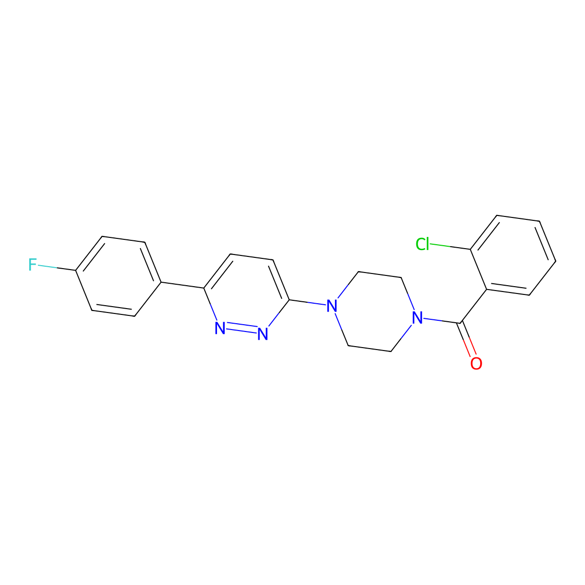 3-[4-(2-Chlorobenzoyl)piperazin-1-yl]-6-(4-fluorophenyl)pyridazine molecular structure, CAS 1049185-61-6