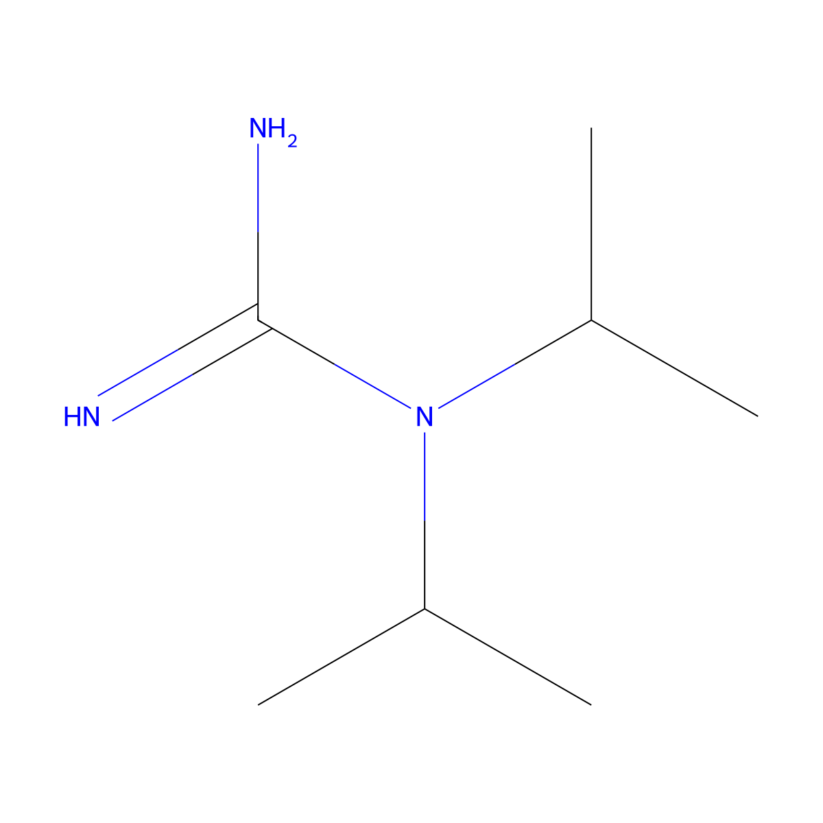 1,1-Di(propan-2-yl)guanidine molecular structure, CAS 104919-92-8