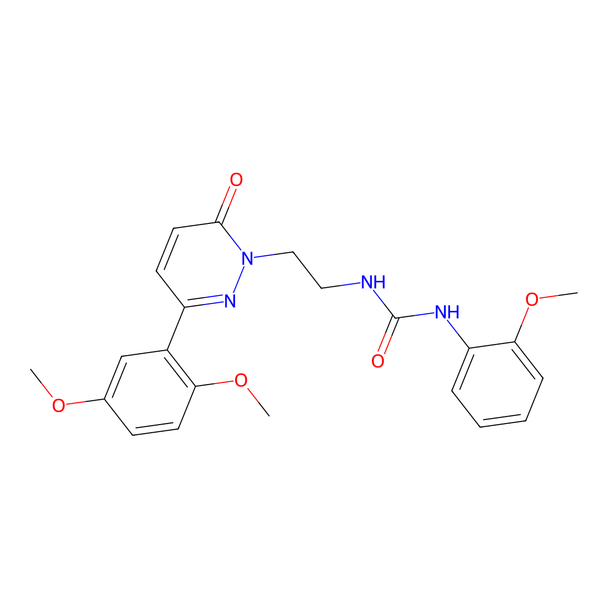 1-(2-(3-(2,5-dimethoxyphenyl)-6-oxopyridazin-1(6H)-yl)ethyl)-3-(2-methoxyphenyl)urea molecular structure, CAS 1049202-81-4