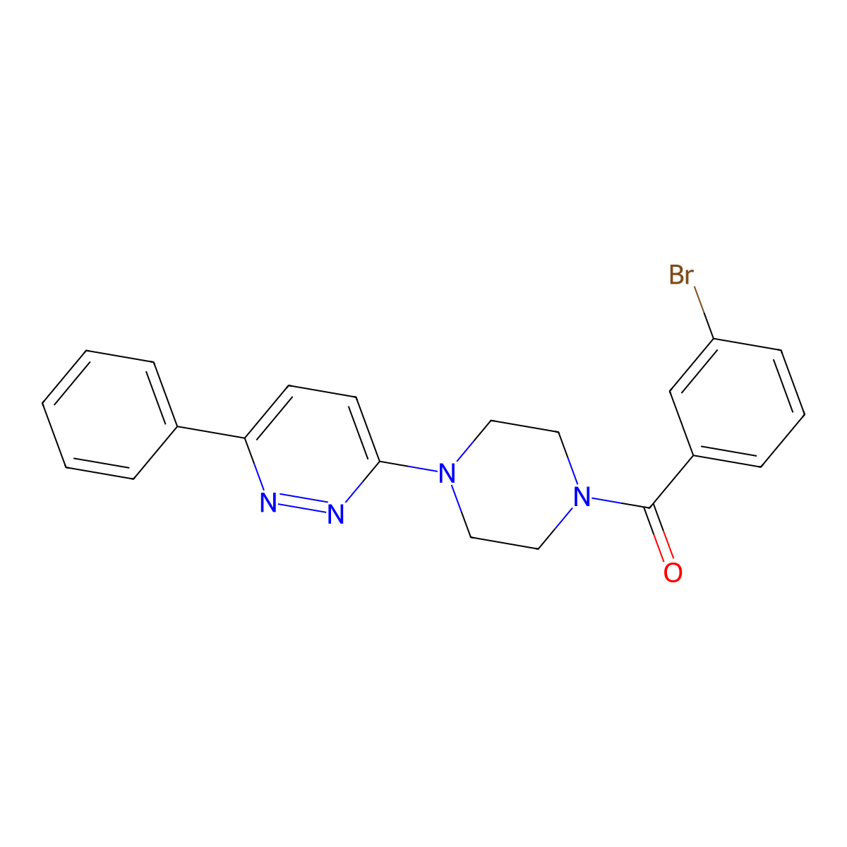 3-[4-(3-Bromobenzoyl)piperazin-1-yl]-6-phenylpyridazine molecular structure, CAS 1049214-92-7