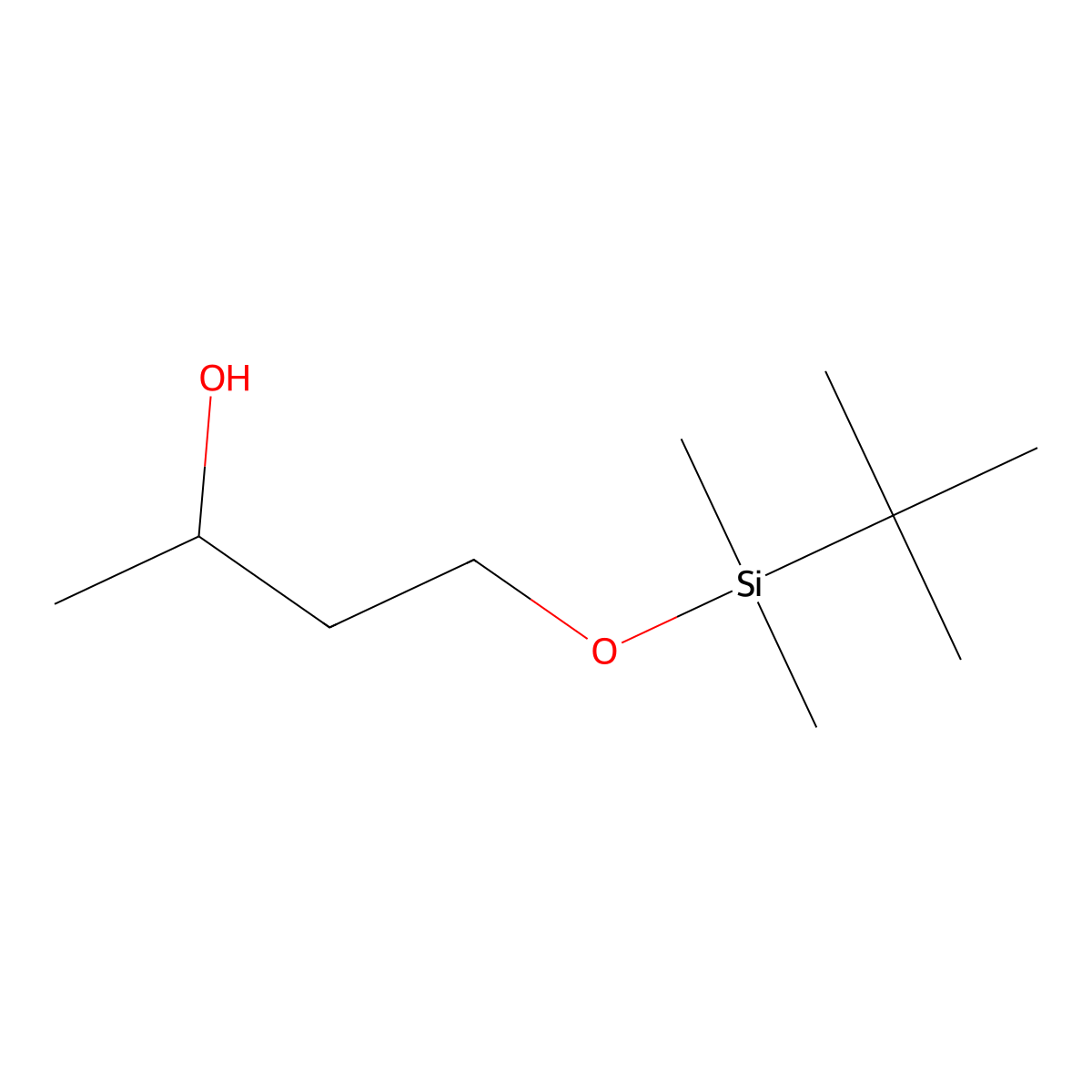 4-((tert-Butyldimethylsilyl)oxy)butan-2-ol molecular structure, CAS 104925-50-0