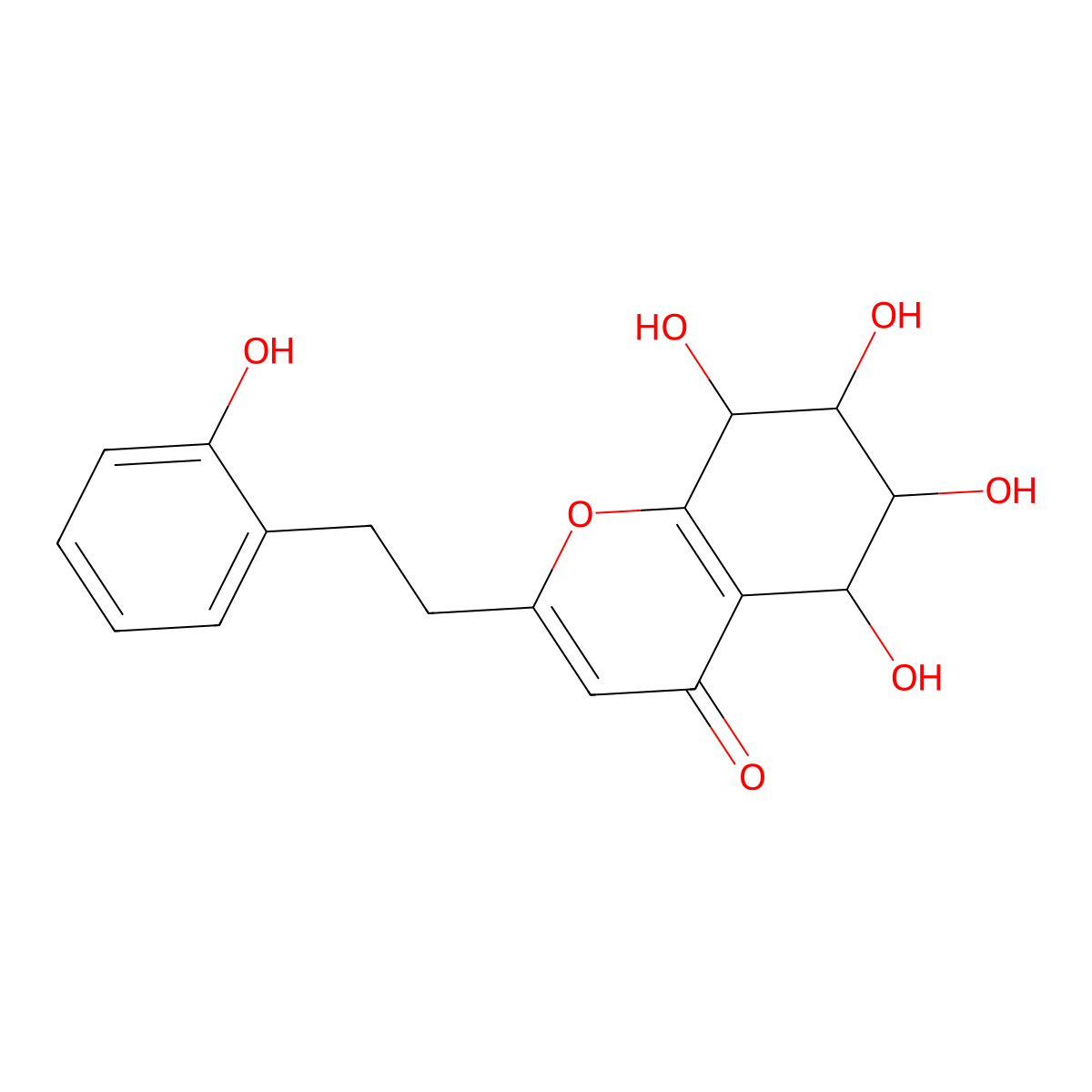 2'-Hydroxylisoagarotetrol molecular structure, CAS 104926-77-4