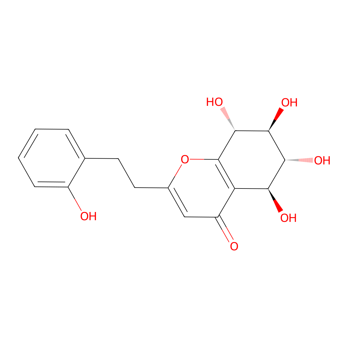 2'-Hydroxylisoagarotetrol molecular structure, CAS 104926-77-4