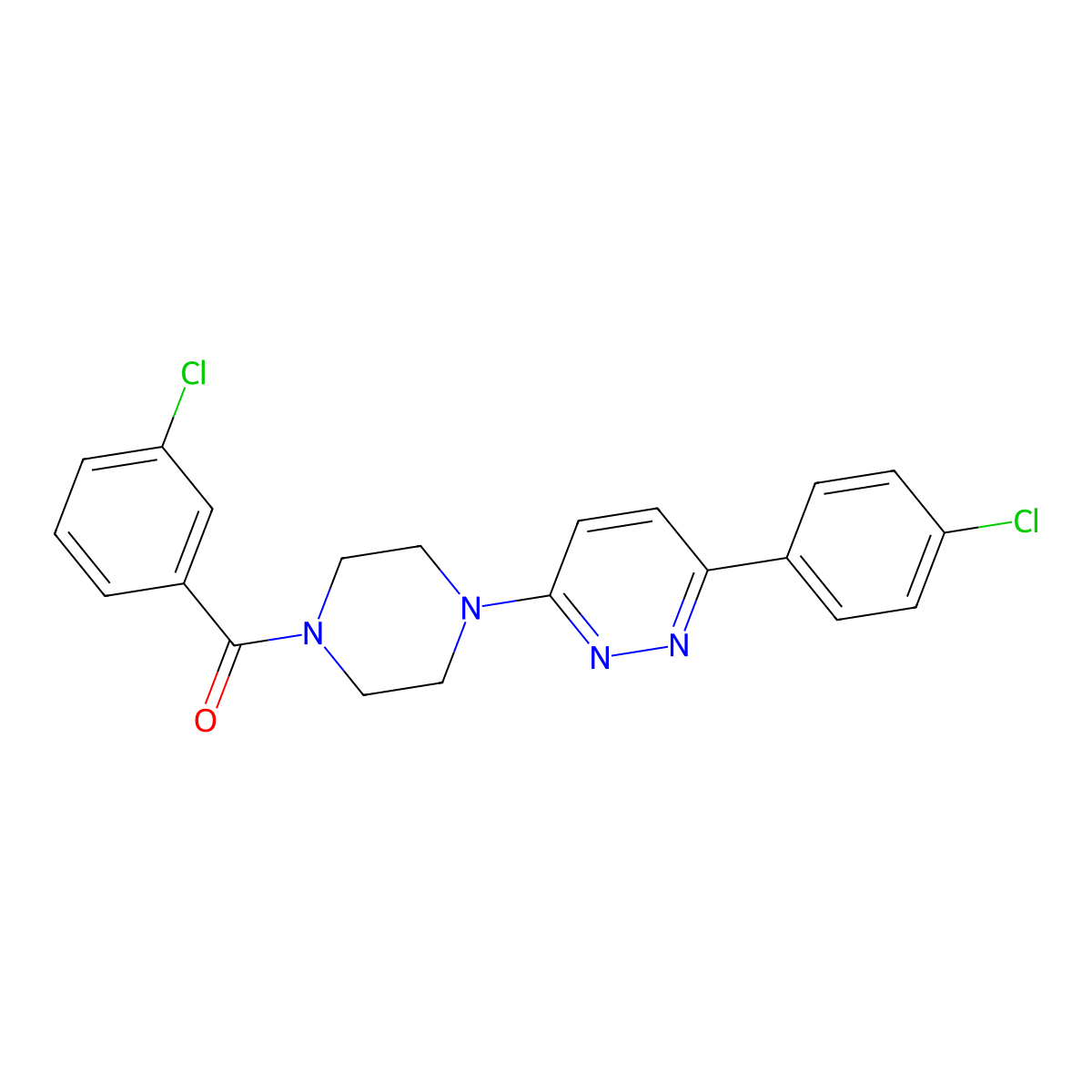 3-[4-(3-Chlorobenzoyl)piperazin-1-yl]-6-(4-chlorophenyl)pyridazine molecular structure, CAS 1049292-04-7